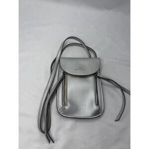Juicy Couture Mini Small Crossbody Bag Travel Phone Wallet Holder Silver